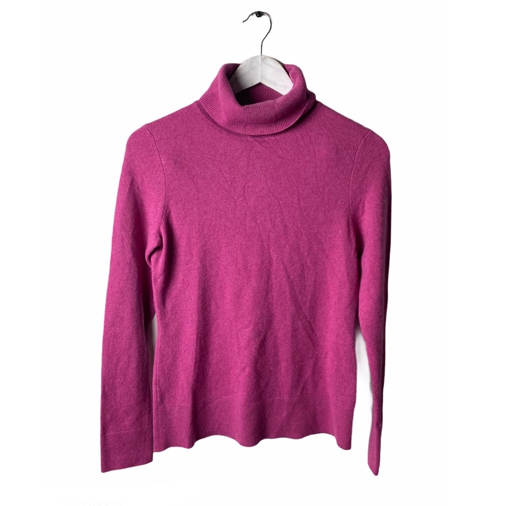 Sutton Cashmere Pink Turtleneck Sweater Medium